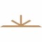 Ekena Millwork Saratoga Smooth Timber Gable Bracket, Western Red Cedar, 84"W x 24"H x 3 1/2"D x 3 1/2"F, 7/12 Pitch GBW084X24X0404SAR00SWR - alternate 1